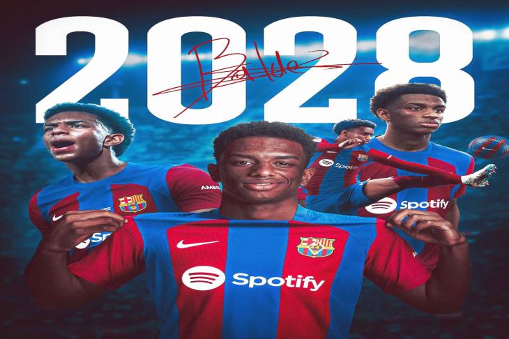 رسميًا.. برشلونة يعلن تجديد عقد بالدي حتى 2028